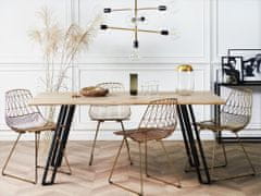 Beliani Jedilna miza 180 x 90 cm GRAHAM iz svetlega lesa
