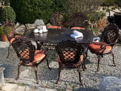 Beliani Komplet 2 vrtnih stolov rjave barve LIZZANO
