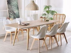 Beliani Jedilna miza 180/210 x 90 cm HAGA iz svetlega lesa