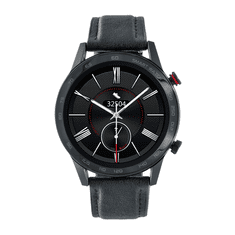 Watchmark Smartwatch WDT95 black leather