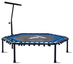 Aga FITNESS Trampolin 130 cm Modra + ročaj