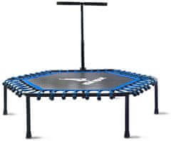 Aga FITNESS Trampolin 130 cm Modra + ročaj