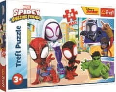 Trefl Puzzle Spiderman: Spidey in njegovi neverjetni prijatelji MAXI 24 kosov