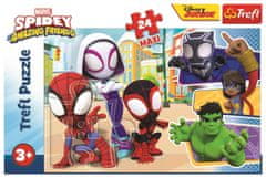 Trefl Puzzle Spiderman: Spidey in njegovi neverjetni prijatelji MAXI 24 kosov