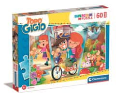 Clementoni Puzzle Topo Gigio se zabava s prijatelji MAXI 60 kosov