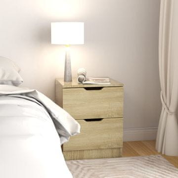 Vidaxl vidaXL Nočna omarica, hrast sonoma, 40x40x50 cm, material na osnovi lesa