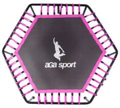 Aga Odskočna deska za fitnes trampolin Pink