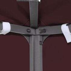 Vidaxl Streha za paviljon 2-delna 310 g/m2 4x3 m bordo