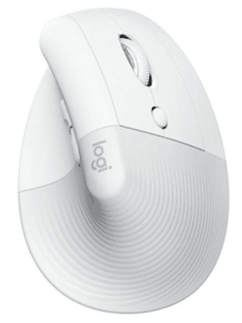 Logitech Lift Vertical Ergonimic miška, bela (910-006475)