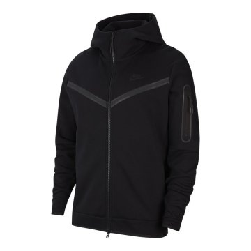Nike Športni pulover črna Tech Fleece Hoodie FZ WR