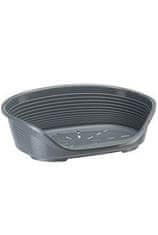 Ferplast Pasja postelja plastična SIESTA DLX 2 temno siva 49x36x17,5cm FP