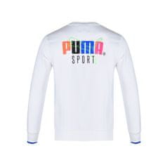 Puma Športni pulover bela 176 - 181 cm/M Sport Crew Sweat