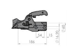 Sklep AK 351 + Mehko Dock, 3500 kg / 60 mm, z vijakom