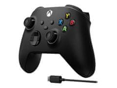 Microsoft Xbox Wireless Controller brezžični plošček, USB-C, za Xbox in PC, črn