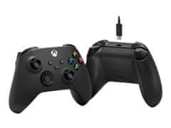 Microsoft Xbox Wireless Controller brezžični plošček, USB-C, za Xbox in PC, črn