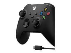 Microsoft Xbox Wireless Controller brezžični plošček, USB-C, za Xbox in PC, črn