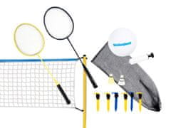 Scatch set za odbojko in badminton, mreža, 2 loparja, 2 žogice, žoga, tlačilka, vrečka