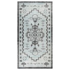 Vidaxl Zunanja preproga ravno tkana 80x150 cm zelena in siva