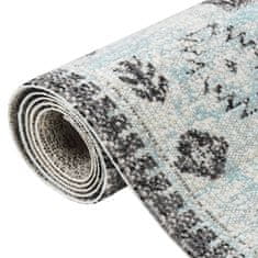 Vidaxl Zunanja preproga ravno tkana 80x150 cm zelena in siva