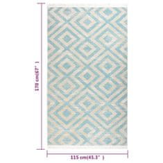 Vidaxl Zunanja preproga ravno tkana 115x170 cm zelena in bež