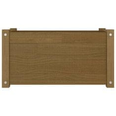 Vidaxl Vrtno cvetlično korito medeno rjavo 60x31x31 cm trdna borovina