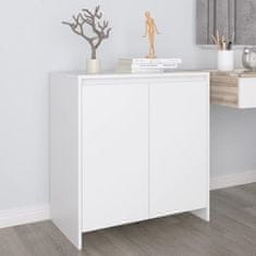 Vidaxl Komoda bela 70x41x75 cm inženirski les