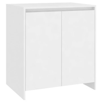 Vidaxl Komoda bela 70x41x75 cm inženirski les
