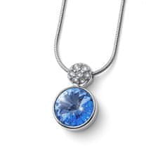 Oliver Weber Bleščeča ogrlica z modrim kristalom Wake 12267 211