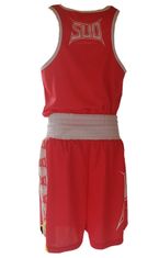 SUD Boksarske hlače in boksarska majica - rdeč komplet XL