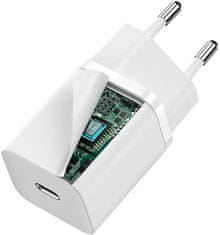 BASEUS Super Si adapter za hitro polnjenje IC 30 W, bel (CCSUP-J02)