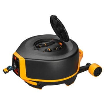 Fiskars avtomatski kolut s cevjo na vozičku XL 20 m (1025933) - odprta embalaža