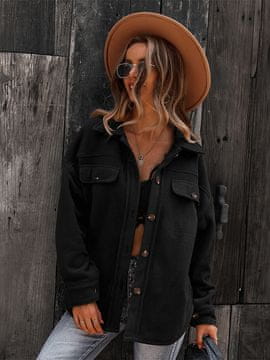 Wayfarer ženske žamet plašč Lambert črna