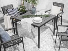 Beliani Vrtna miza v sivi barvi 95 x 95 cm PRATO