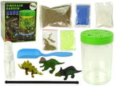 Lean-toys Ustvarjalni komplet - Vrt dinozavrov v kozarcu - Light-10409