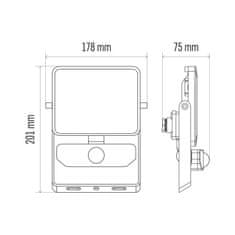 Emos Ilio ZS2930 reflektor, LED, PIR, 31 W