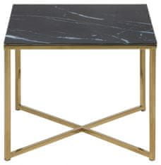 Design Scandinavia Zložljiva miza Alisma, 50 cm, črna