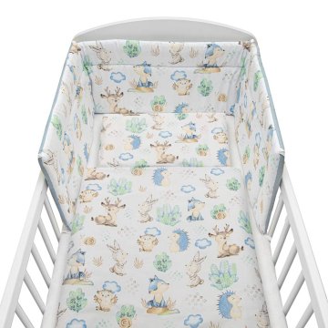 NEW BABY 3-delna posteljnina 100/135 cm Ježek