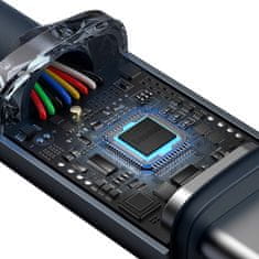 BASEUS Crystal Shine Series polnilni/podatkovni kabel USB-C/USB-C, 100 W, 2 m, črn (CAJY000701)