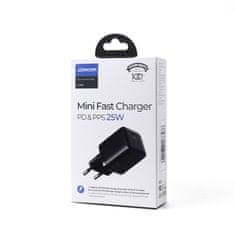 Joyroom Mini Fast Charger polnilnik USB-C 25W 3A, črna