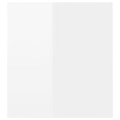 Vidaxl TV omarica z LED lučkami visok sijaj bela 120x35x40 cm