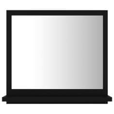 Vidaxl Kopalniško ogledalo črno 40x10,5x37 cm iverna plošča