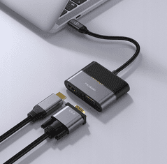 Mcdodo MCDODO USB-C NA VGA + HDMI 4K ADAPTER CA-7720