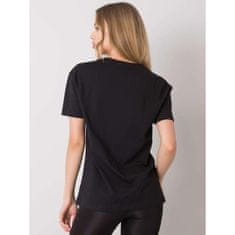 H&B Ženska majica s potiskom KEMMA črna HB-TS-3053.69P_360586 S