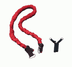 Capriolo elastični trak z ročaji, 6 x 9 x 1200 cm, rdeč