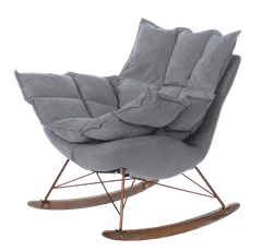 Miloo Home Gugalni stol Lieslie Grey 90X102X85 cm