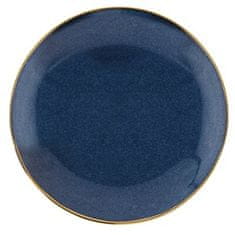 DUKA Krožnik za zajtrk SIREN 21 cm mornarsko modra kamnita posoda