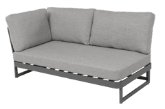 Miloo Home Vrtni kavč 2 sedeža Right Sue Grey 172X91X71 cm