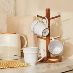 DUKA Kitchen Držalo Za Skodelico Rjave Barve Leseno