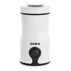 DUKA Električni mlinček za kavo BOSSE bele barve iz nerjavečega jekla