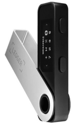 Ledger Nano S Plus denarnica kriptovalute, USB-C, črna